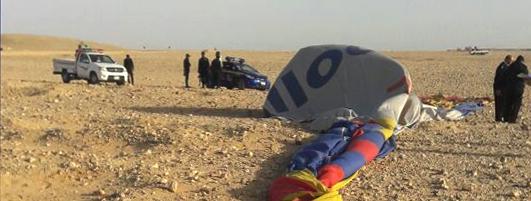 Egypte : une montgolfière s'écrase à Louxor et tue un touriste - Franceinfo