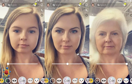 Snapchat s'inspire de FaceApp avec son nouveau filtre Time Machine