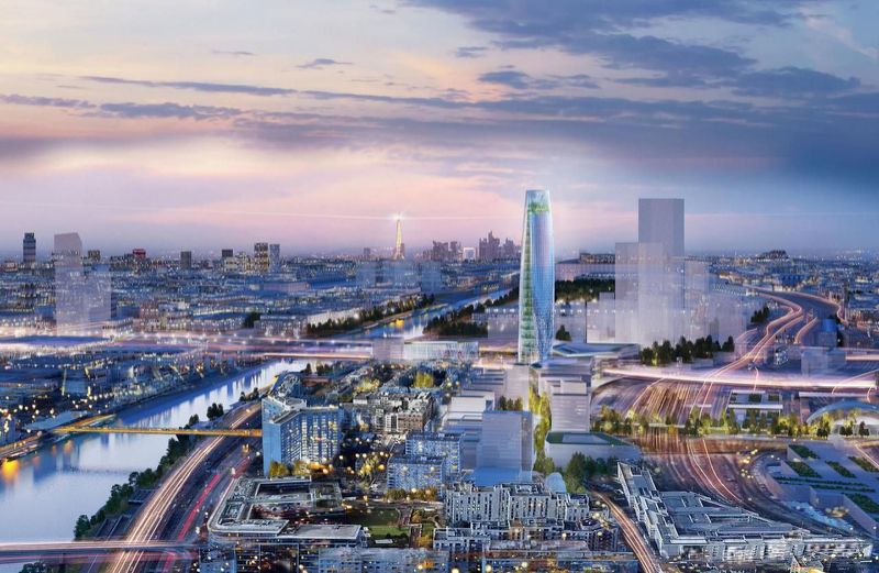 La ZAC Bercy-Charenton et ses six gratte-ciel approuvés de justesse au Conseil de Paris