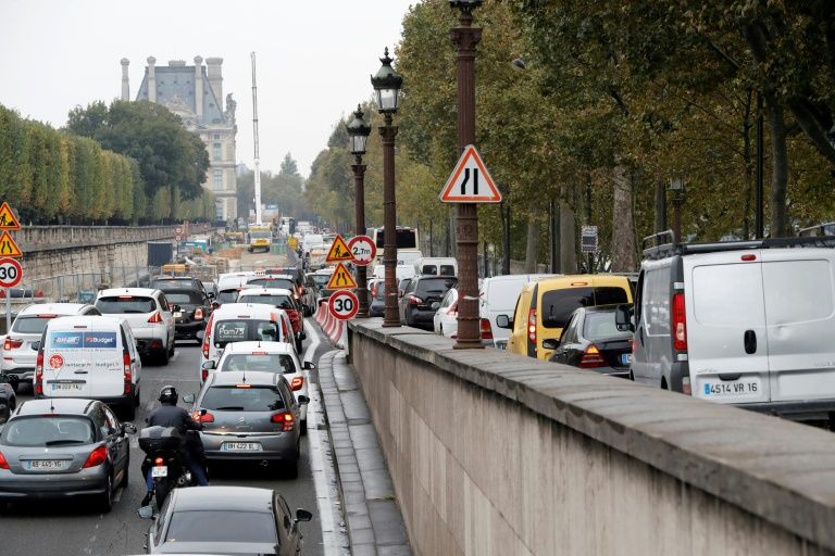 Berges à Paris: hausse du trafic et des temps de parcours