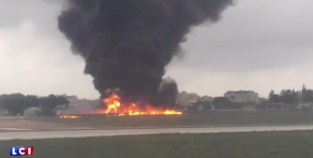 Les images impressionnantes du crash d'avion à Malte