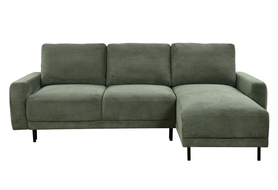 Canapé d'angle droit convertible FOREST méridienne réversible tissu vert - BUT 