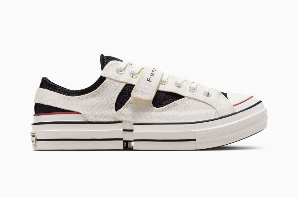 Converse x Feng Chen Wang 2-in-1 Chuck 70 Unisexe Baskets Basses Noir/Écru/Noir
