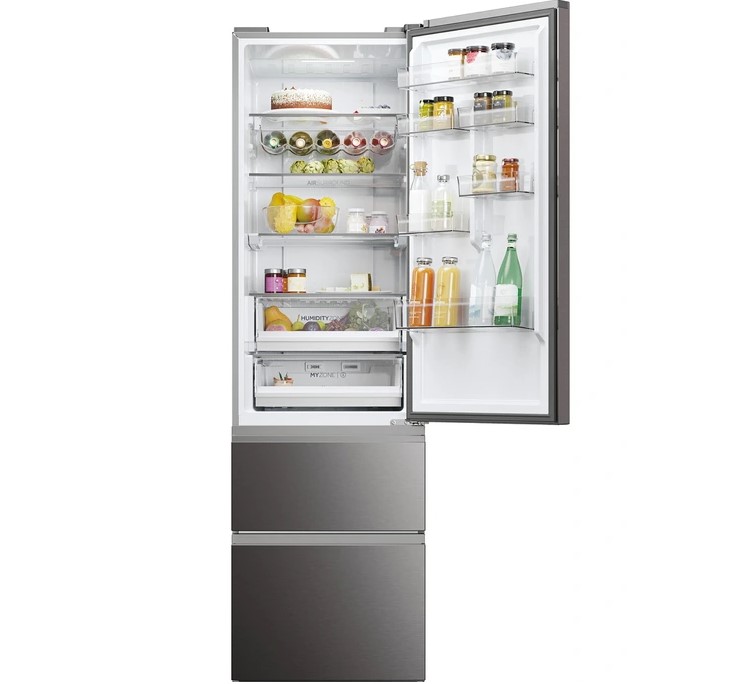 Réfrigérateur congélateur en bas Haier HTW5620CNMP 414 Litres
