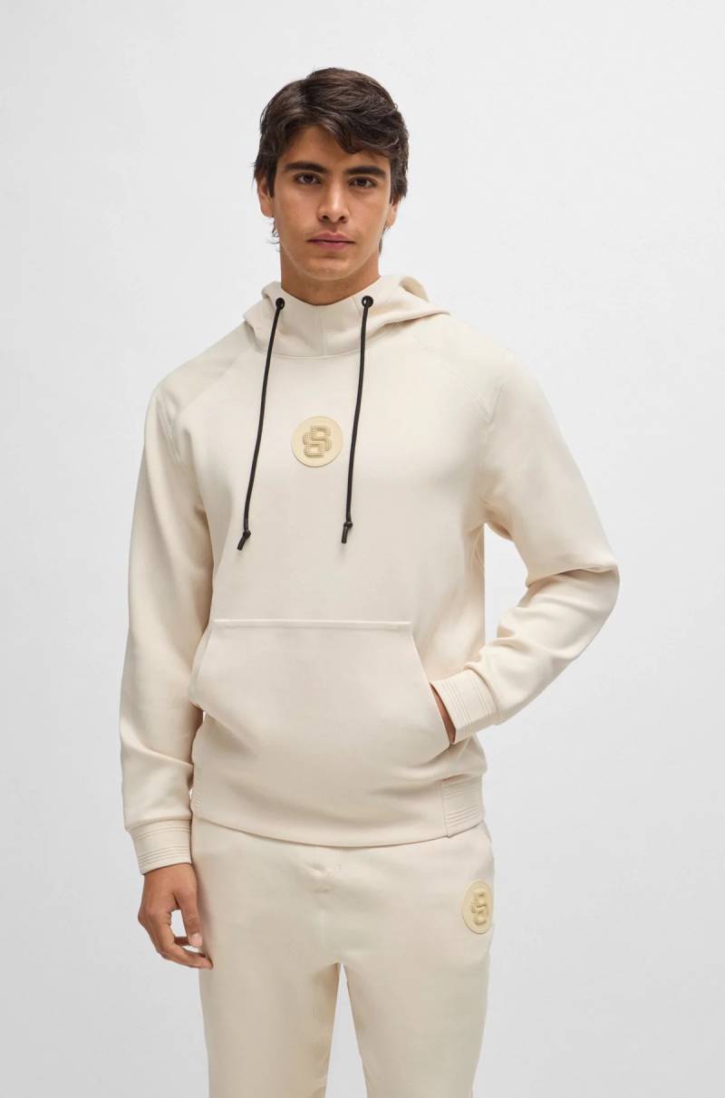 BOSS SOODY BB Sweat à capuche Regular avec badge double monogramme