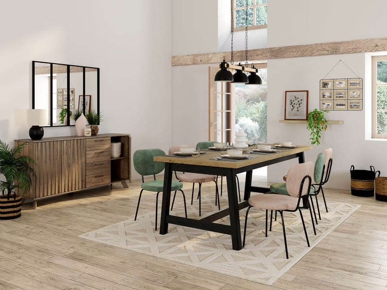 Table SEQUOIA avec allonge 204 cm - Conforama