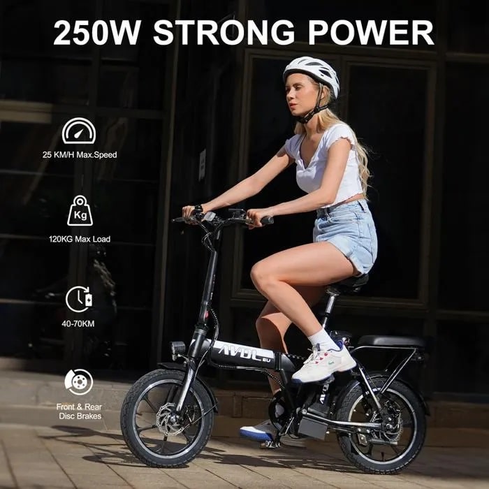 Vélo Électrique Pliable AVDLEU A10 45 km/h autonomie 40-70km