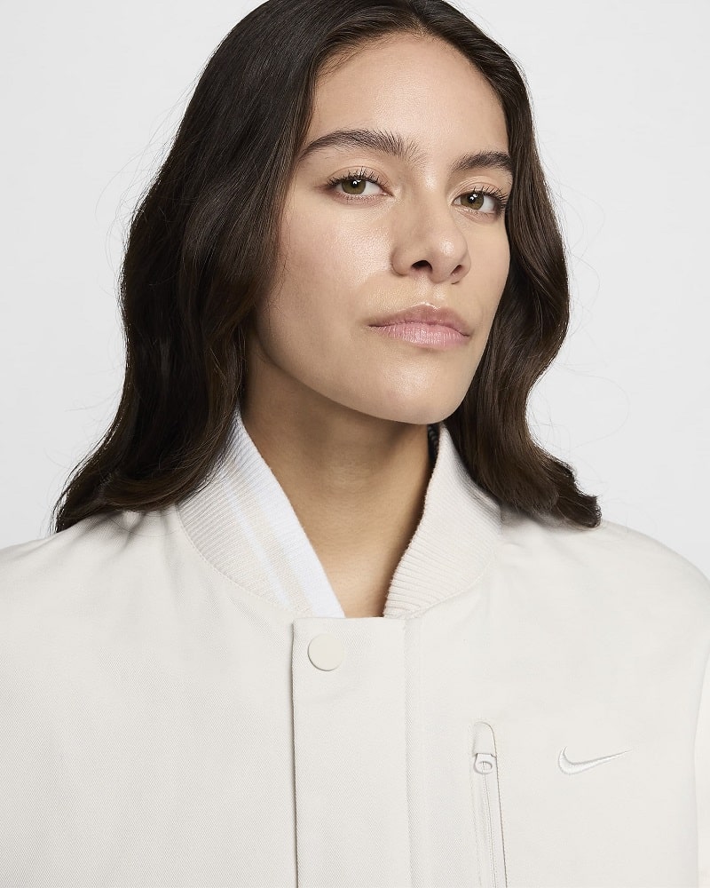 Nike Sportswear Destroyer Veste courte en tissu Phantom/Summit White - Veste Femme Nike