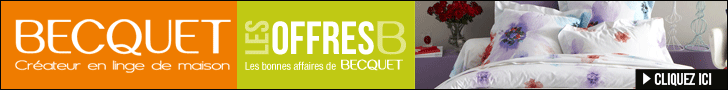 Soldes Becquet jusqu'à -60% sur le linge de maison sur Becquet.fr