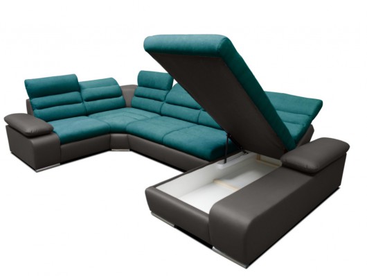 Canapé d'angle droit convertible BOILEAU