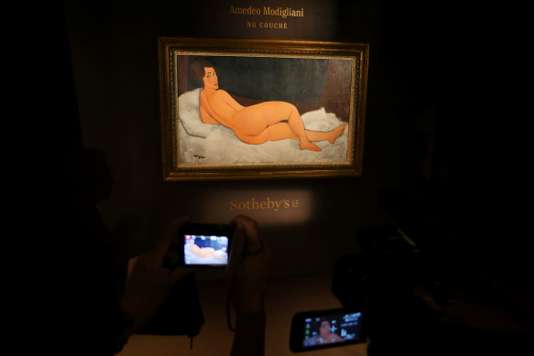 Un « Nu couché » de Modigliani vendu aux enchères pour 157 millions de dollars