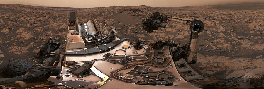 L'impressionnant panorama de Curiosity à Vera Rubin Ridge sur Mars