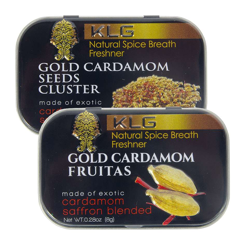 Cardamome en chewing-gum recouverte d’or. © SIAL Paris 2018