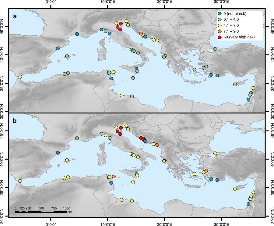 Méditerranée : la quasi-totalité des sites Unesco menacés par le réchauffement climatique