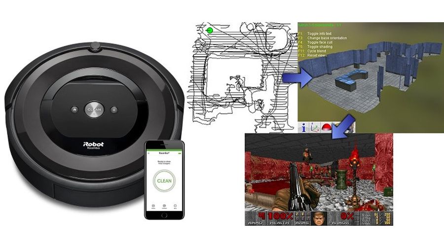 Des niveaux de Doom créés à l'aide d'un aspirateur-robot Roomba 980