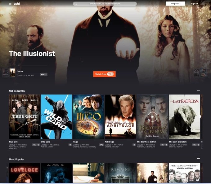 Tubi, le Netflix gratuit, pourrait débarquer chez nous