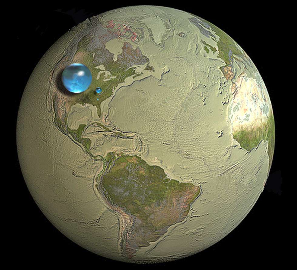 Combien y a-t-il d'eau douce dans le monde ?