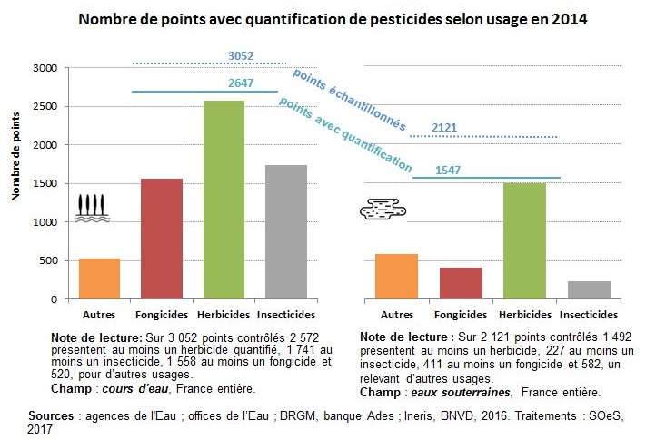 Quels sont les principaux pesticides qui polluent l'eau ?