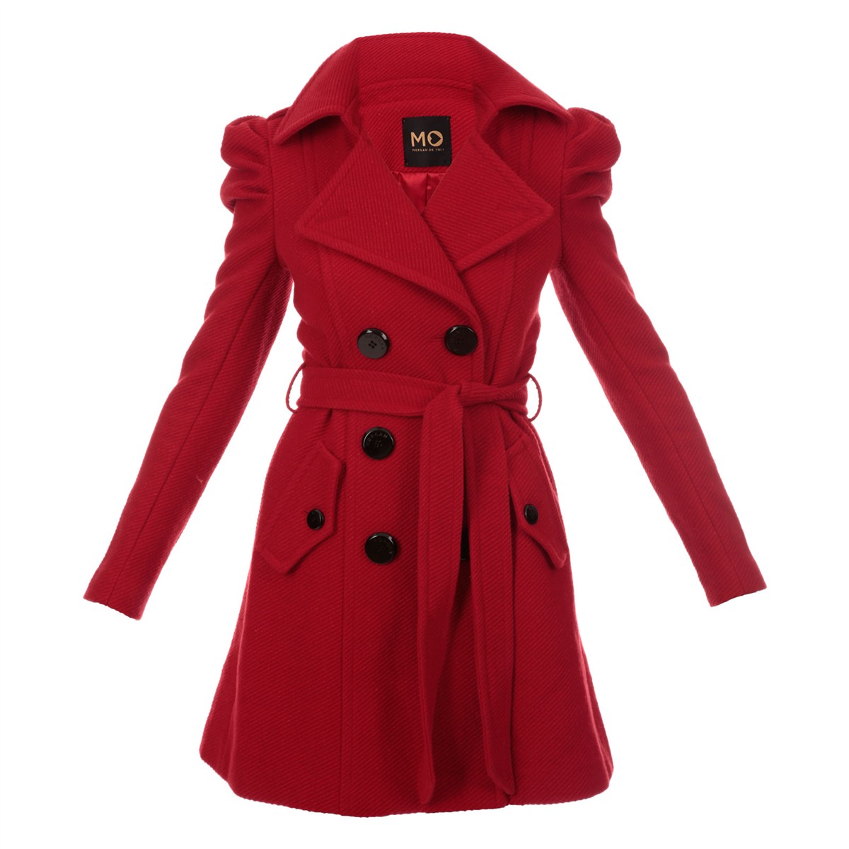 manteau rouge femme morgan