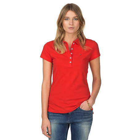 Chiara Chemise Polo Coupe slim - Polo Femme Tommy Hilfiger