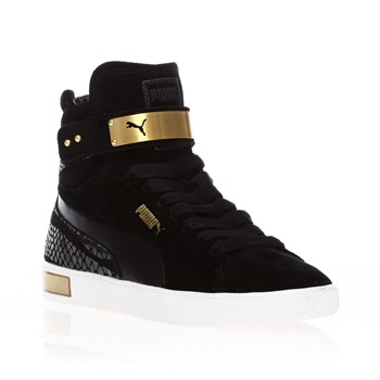 puma femme noir daim