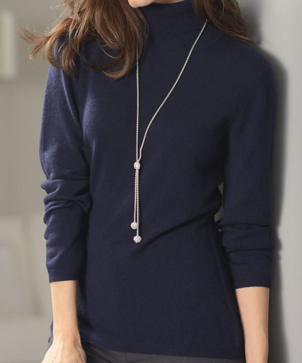 Pull pur cachemire Marine Damart