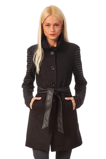 Trench avec laine Candy studs Noir Only - Trench Monshowroom
