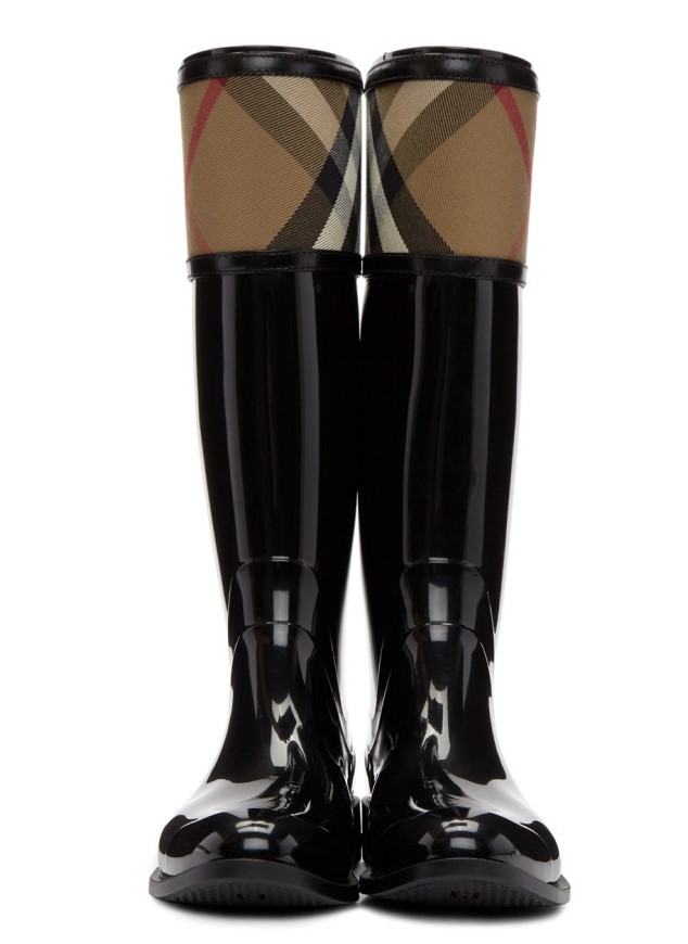 Burberry Croshill Bottes de pluie noires