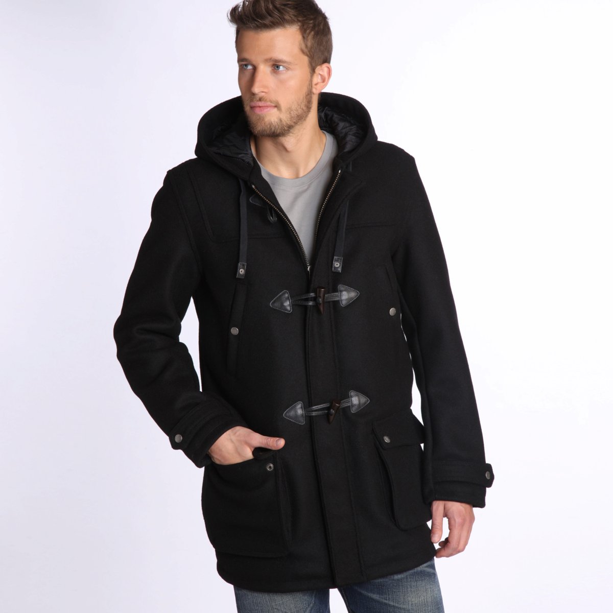Duffle-coat Homme La Redoute - Duffle-coat à capuche SCHOTT, Schott Prix 219,00 Euros
