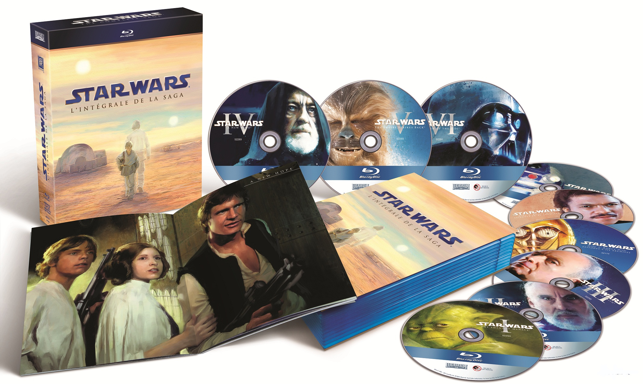 Coffret DVD Fnac - Star Wars L'Intégrale de la Saga - Blu-Ray Prix 79,99 Euros