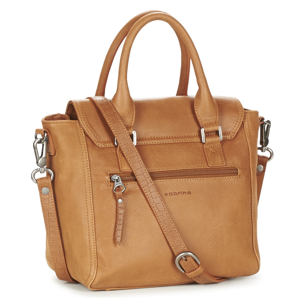Sabrina CHARLINE Cognac Sacs main Spartoo Iziva