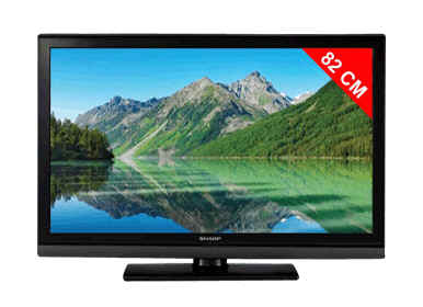 Téléviseur LCD Carrefour - TV LCD Sharp LC-32SH7EBK Prix 329 Eur sur Carrefour.fr