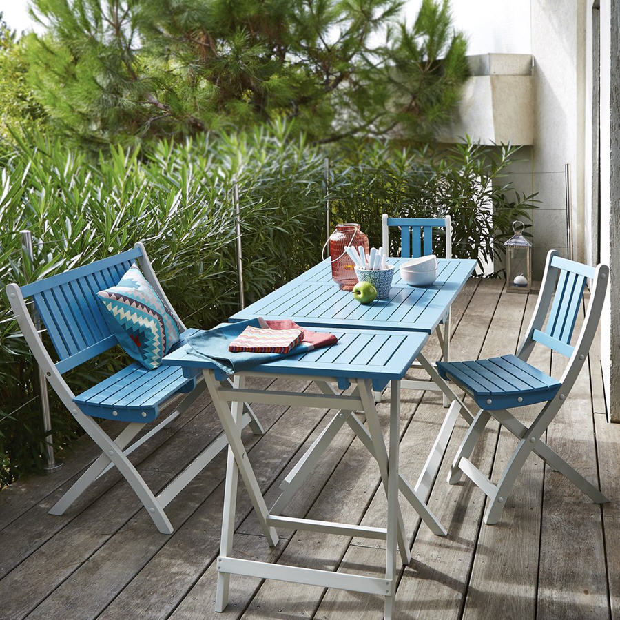 Table de jardin rectangulaire en acacia Fsc, Table de jardin La Redoute