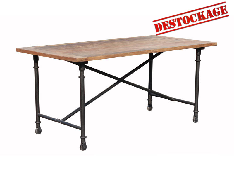 Table UsineDeco - Table Lestia design en bois Prix 299,00 Euros