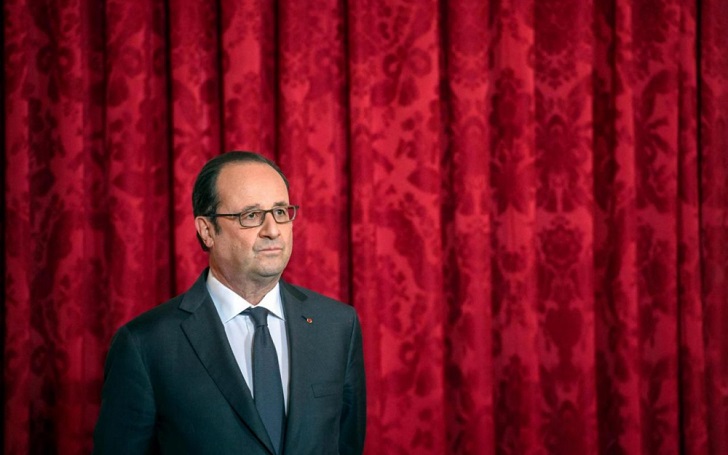  Palais de l’Elysée (Paris VIIIe), lundi. François Hollande ne compte pas totalement baisser le rideau sur sa vie politique.EPA/MAXPPP/CHRISTOPHE PETIT-TESSON