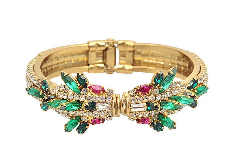 Bracelet cristal têtes Chimère multicolore Helene Zubeldia