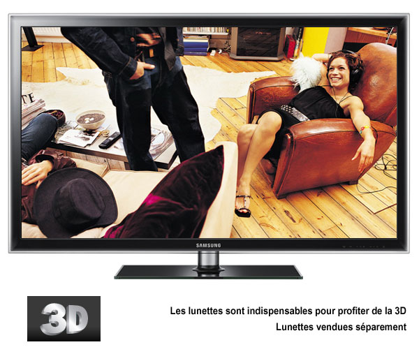 TV 3D Fnac - Samsung UE40D6200 LED 3D Prix 759,00 Euros