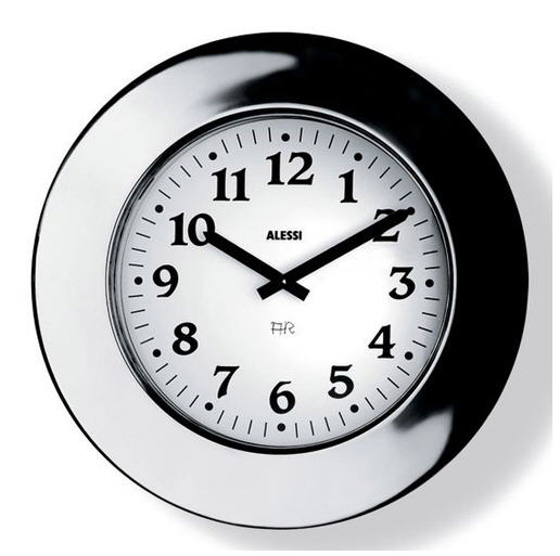 Horloge Decoclico - Horloge Momento en acier design Aldo Rossi pour Alessi