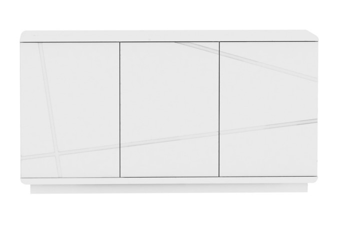 Buffet contemporain design 3 portes OMAHA Blanc