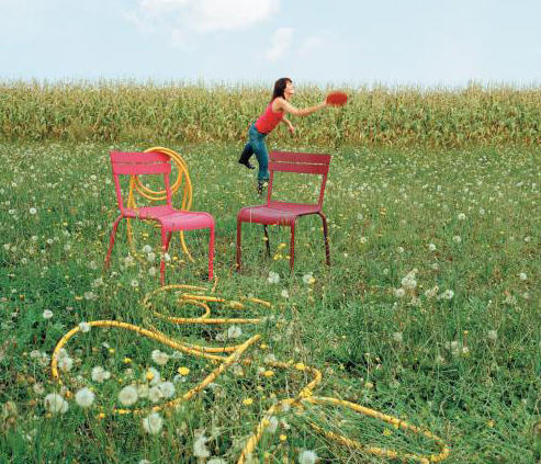 Chaises Made In Design - Fermob Chaise Luxembourg coquelicot prix 167,00 euros