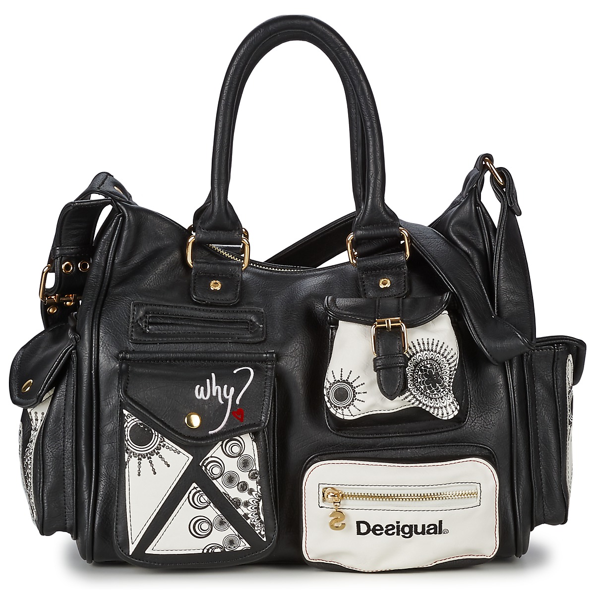 Sac porté épaule Desigual LONDON MED GEO - Sacs Spartoo