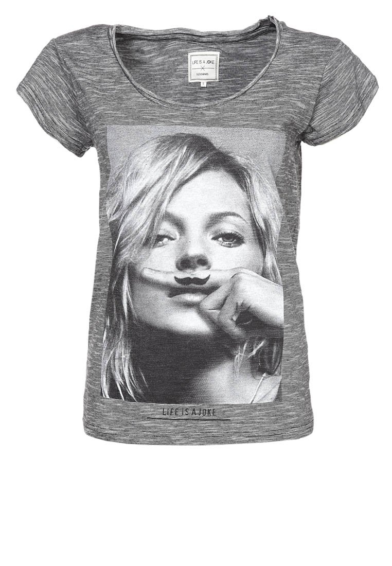 T-shirt Femme Zalando - T-shirt imprimé Eleven Paris gris