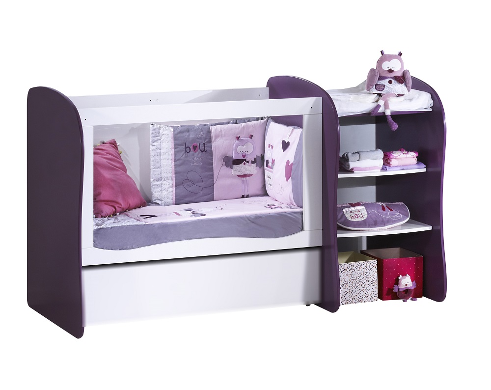 Pop Lit de chambre transformable 60x120 Violette de Sauthon Easy