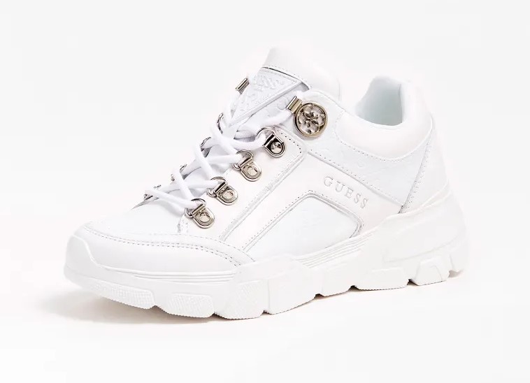 SNEAKERS SIKE 4G LOGO ALL-OVER Blanc GUESS