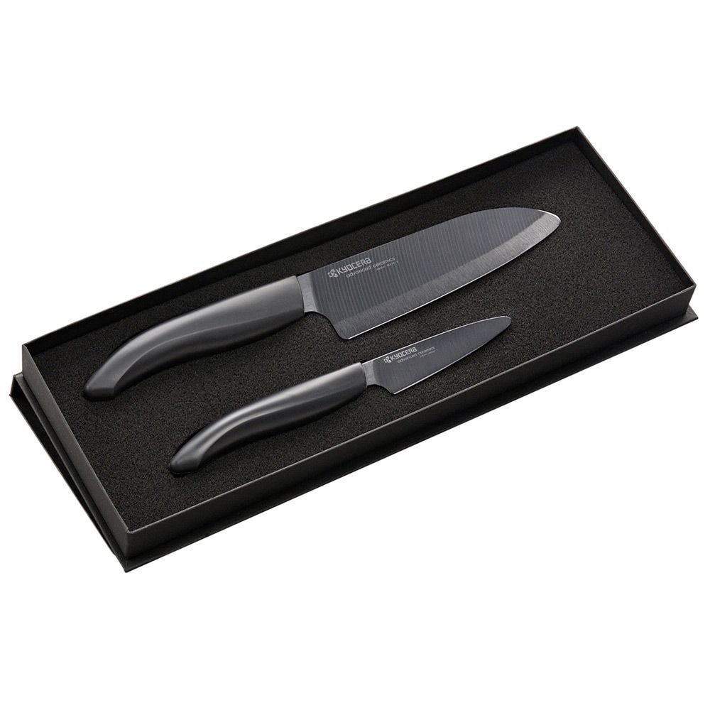 Couteau en Céramique Delamaison - Coffret Couteau d'office et Couteau du chef Kyocera - FK-SERIES