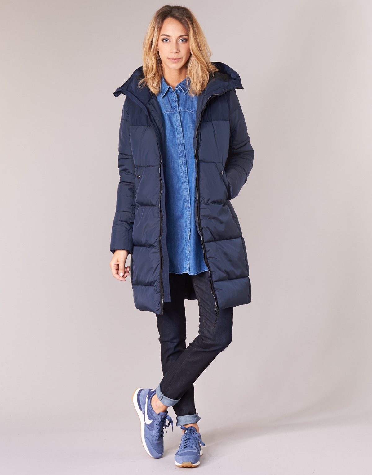 G-Star Raw WHISTLER HDD QLT SLIM LONG COAT Marine