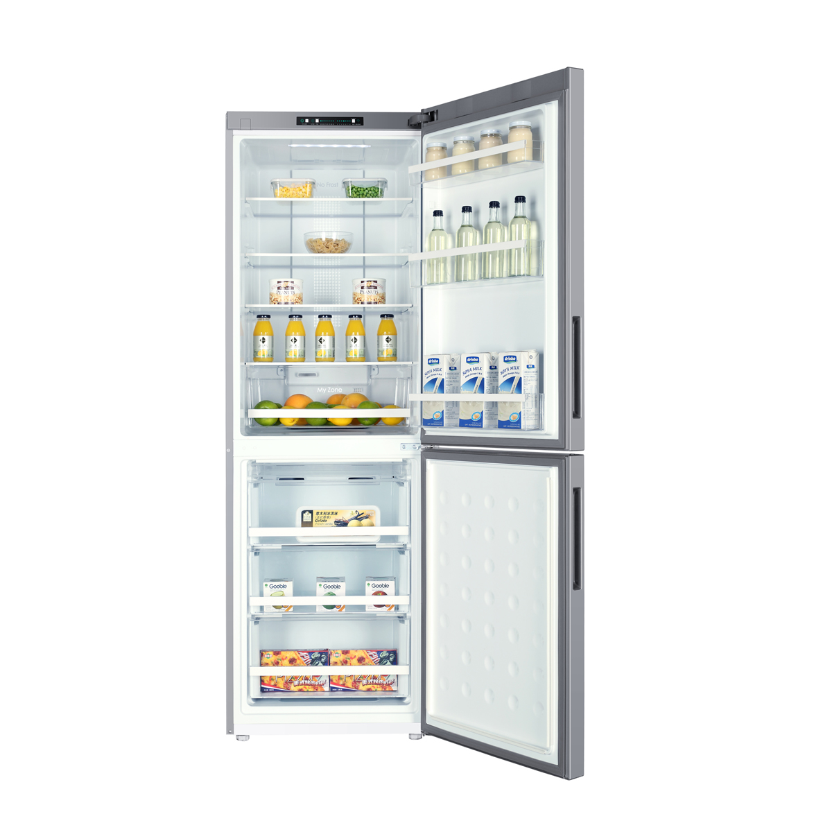 Refrigerateur congelateur en bas Haier C2FE632CSJ SILVER