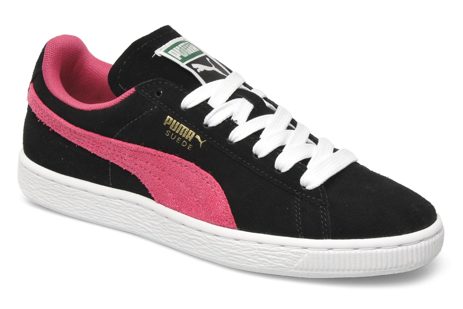 puma suede rose et noir