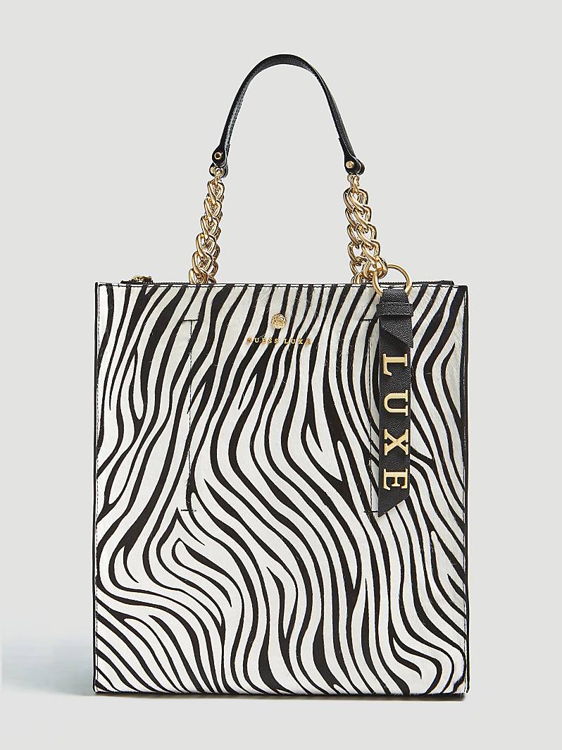 SAC LUXE CUIR VERITABLE White Multi Guess