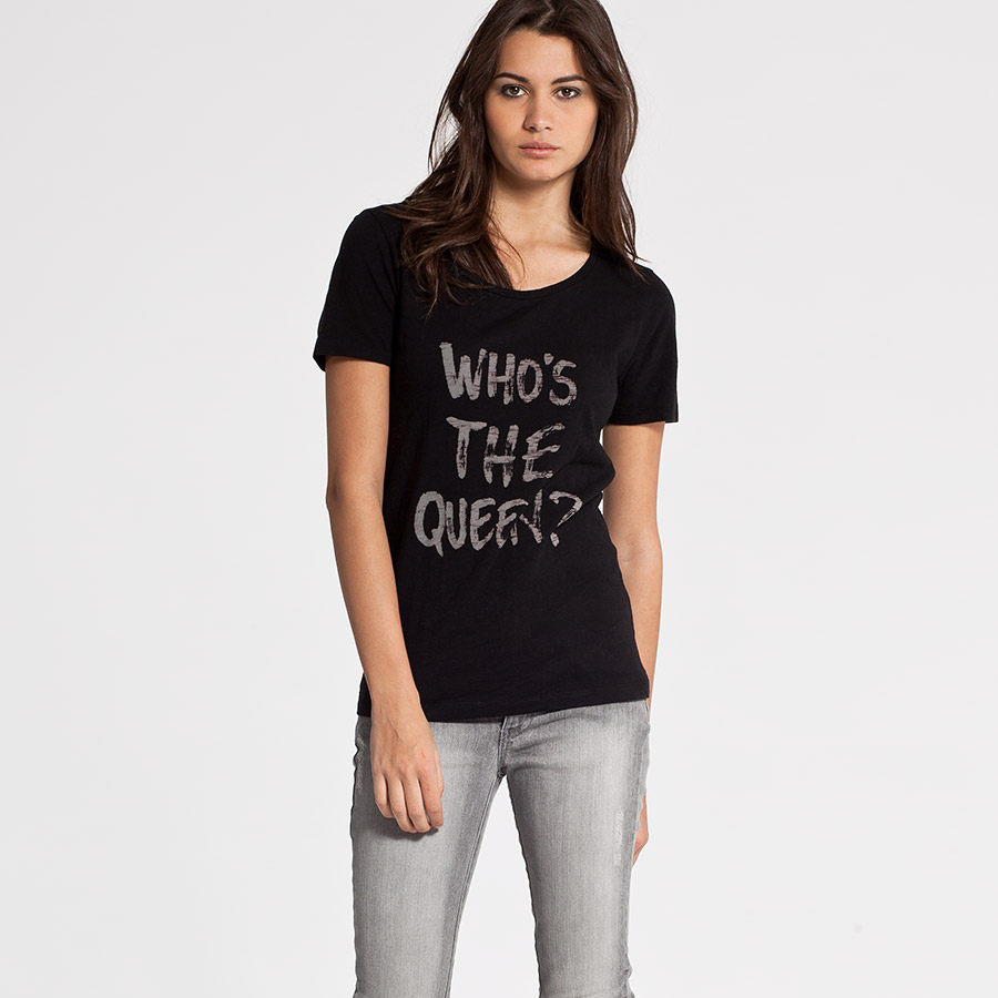 T Shirt Femme IKKS - Tee shirt manches courtes sur IKKS E-SHOP Prix 22,50 euros